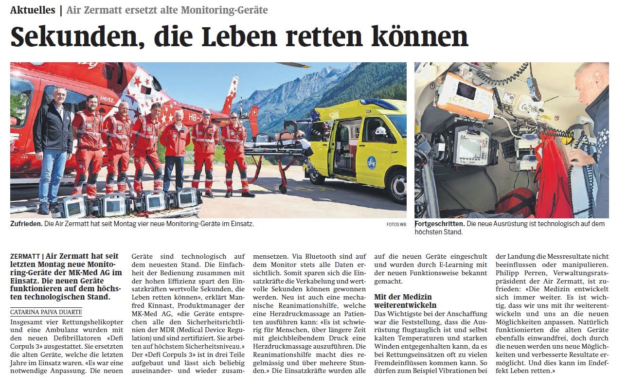 monitoring_AirZermatt_Bericht Medienbericht Air Zermatt